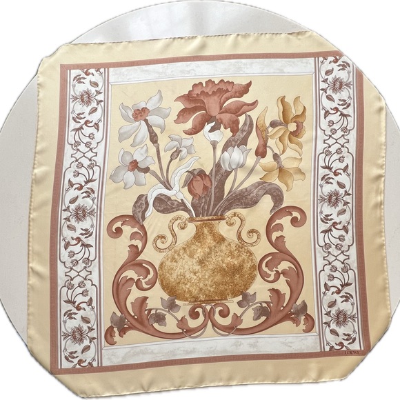 Vintage Loewe Silk Scarf—34” Square - Picture 16 of 16